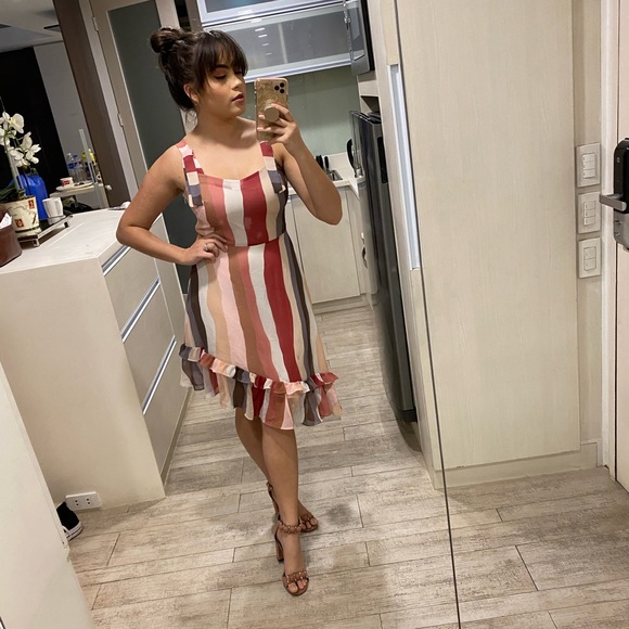 Asymmetrical Striped Dress ✨ - Picture 2 of 2